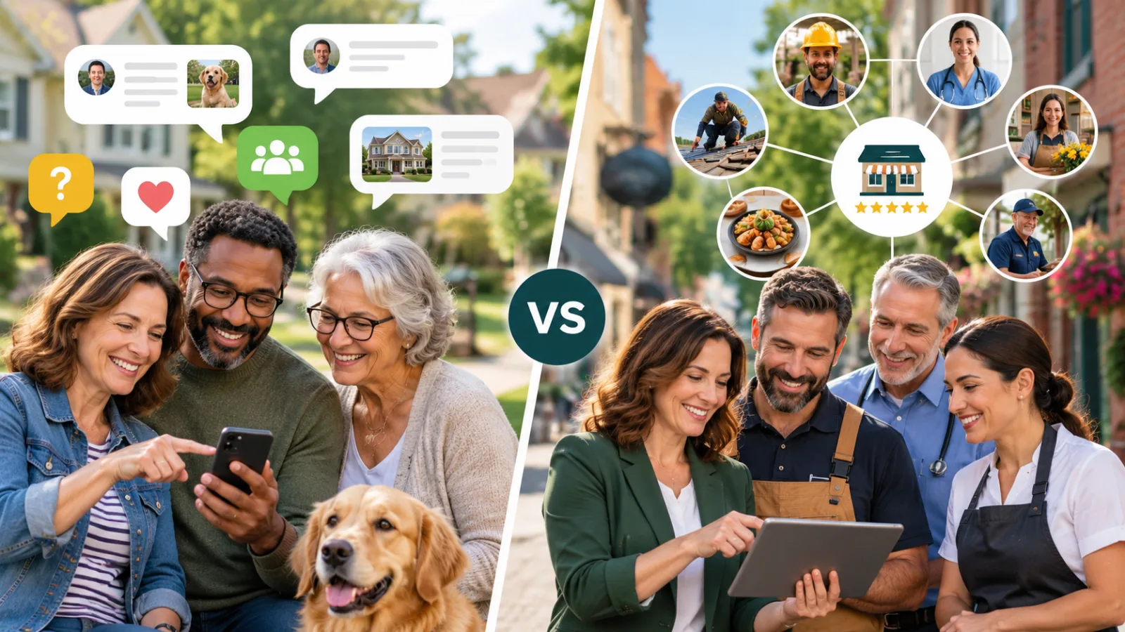 WhirLocal Trust Network vs Local Social Network