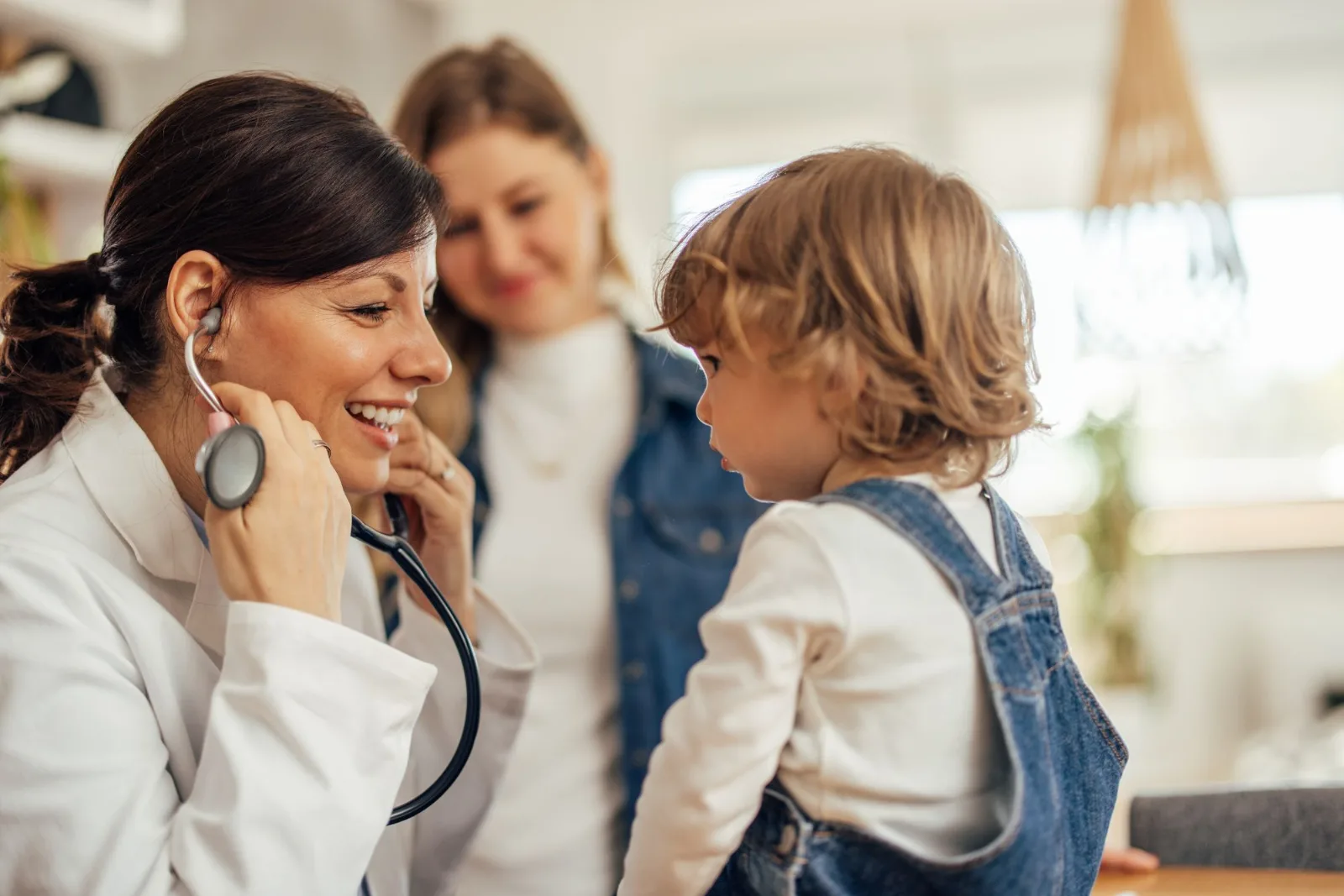 Doctor with young patient
